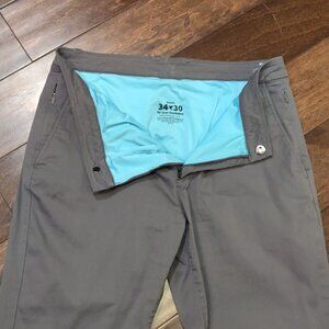 Birddogs Grey Pants With Liner Size 34x30